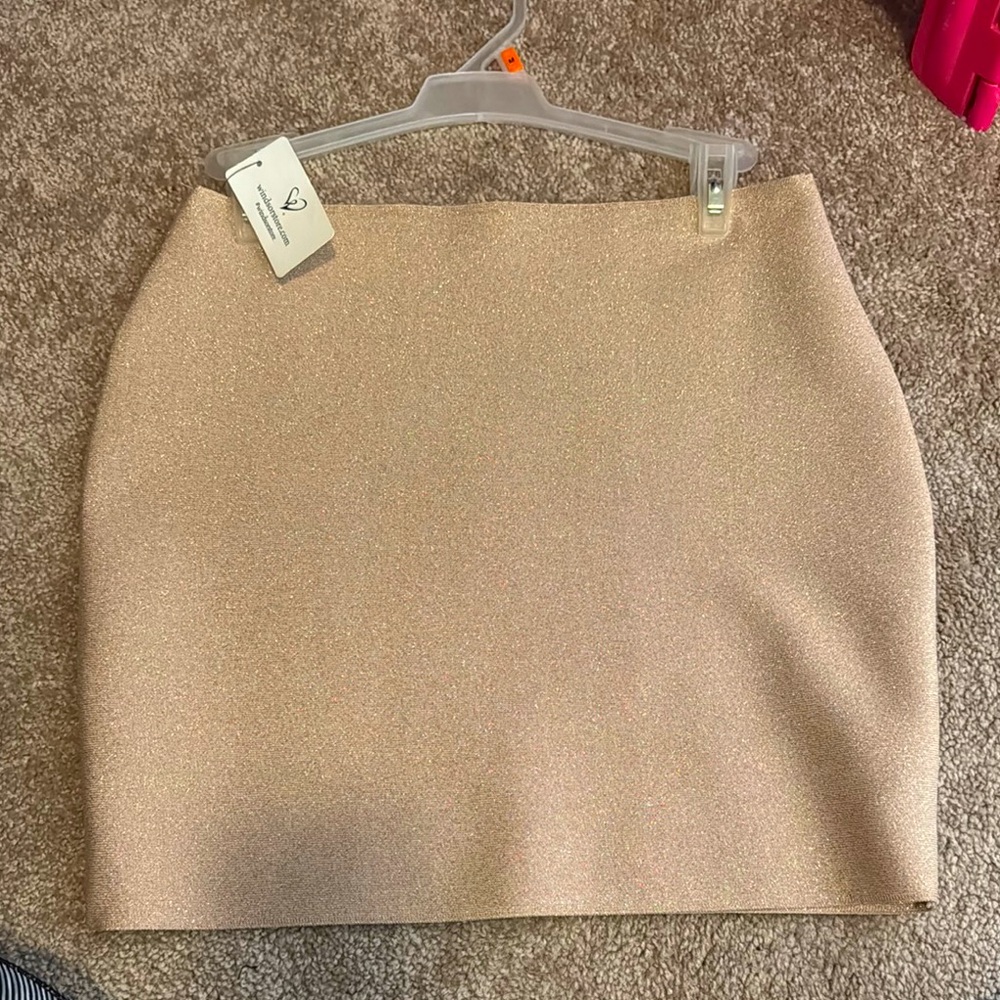 Windsor Tan Mini Pencil Skirt for Work